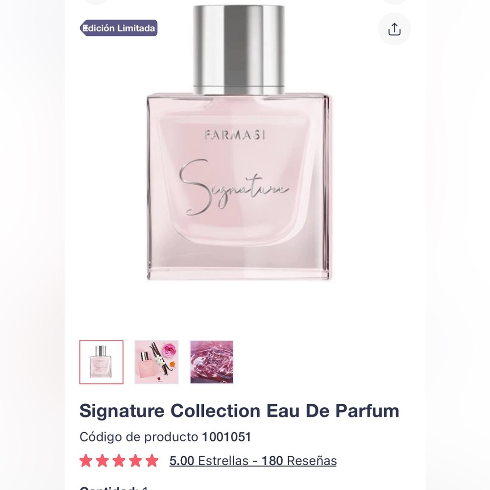 Farmasi Signature Collection Pink Eau De Parfum